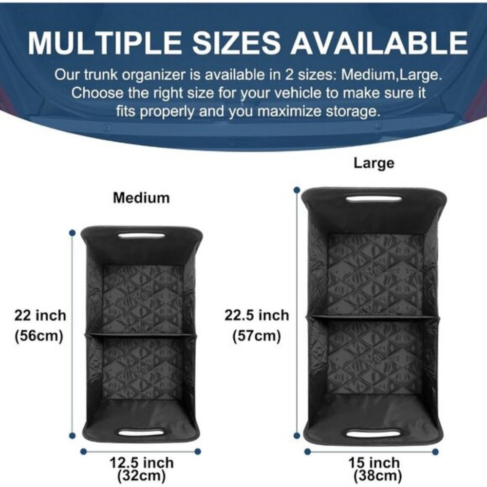 🆕Men Black Car Organizers and Storage with 6 Pocket Car Accessoriesizer Trunk - Picture 11 of 11